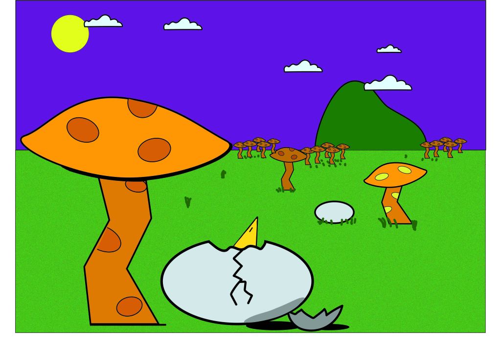 concept for a video game. Egg hunt. 