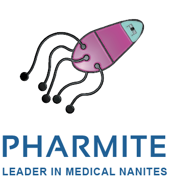 Logo for fictional company that makes nanites. 